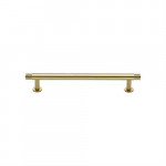 M Marcus Heritage Brass Contour Design Cabinet Pull with 16mm Rose 128mm Centre to Centre